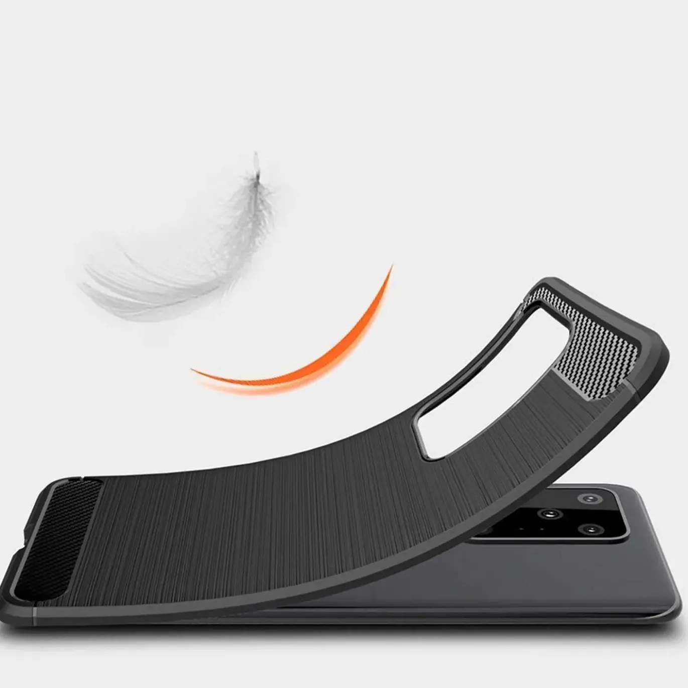 Samsung Galaxy S20 Ultra - Carbon Case Hülle, stoßfest