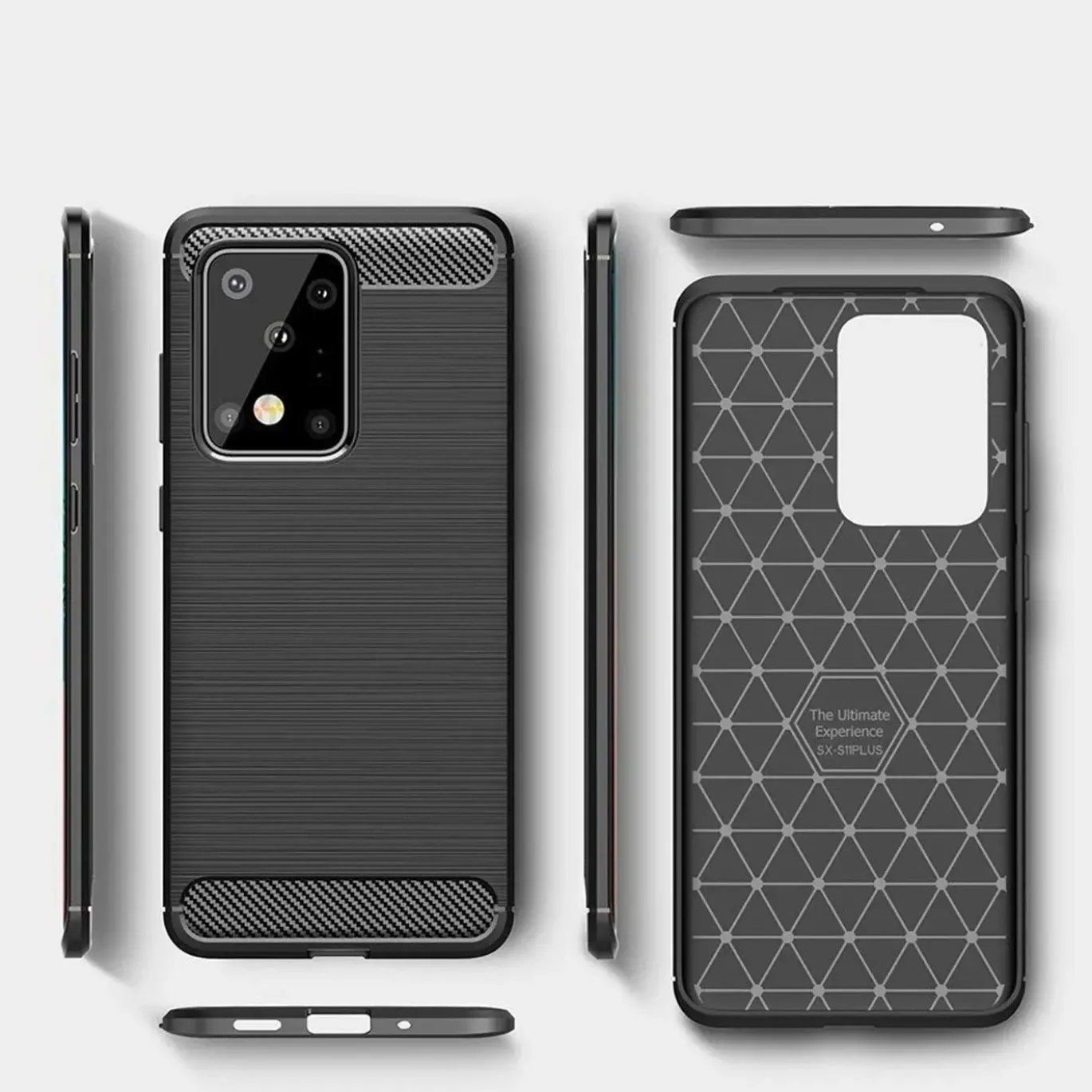 Samsung Galaxy S20 Ultra - Carbon Case Hülle, stoßfest