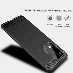 Samsung Galaxy S20 Ultra - Carbon Case Hülle, stoßfest