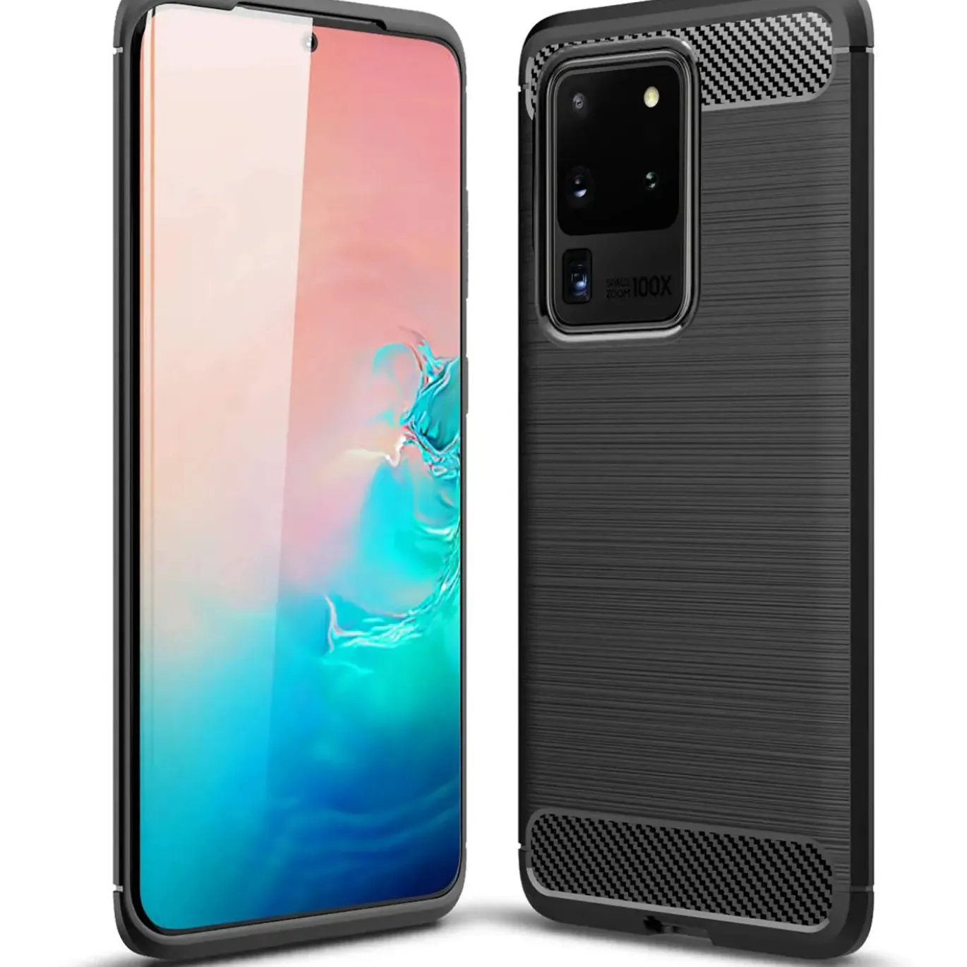 Samsung Galaxy S20 Ultra - Carbon Case Hülle, stoßfest