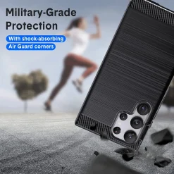 Samsung Galaxy S23 Ultra - Carbon Case Hülle, stoßfest