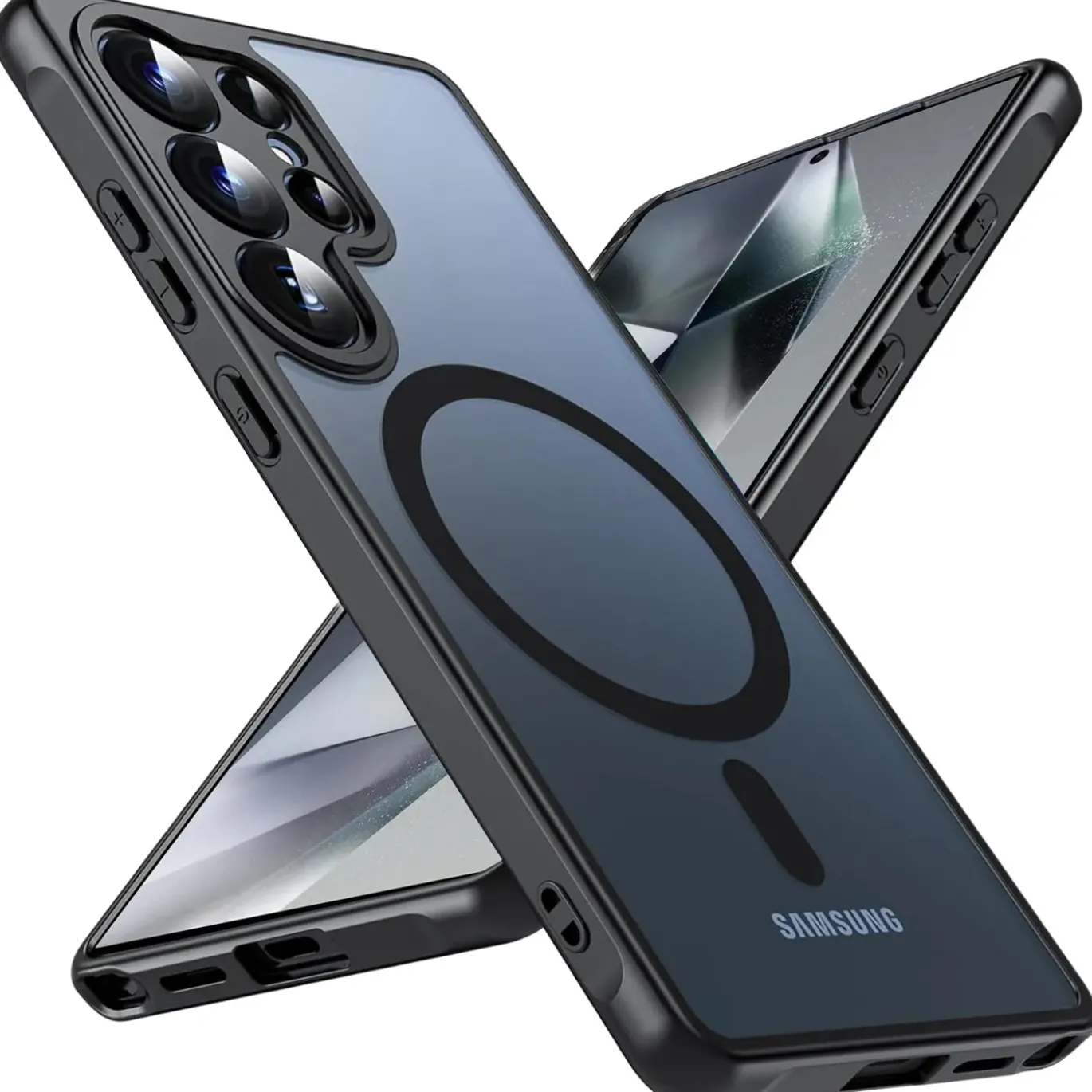Samsung Galaxy S24 Ultra - Farbige MagSafe Hülle mit Kameraschutz