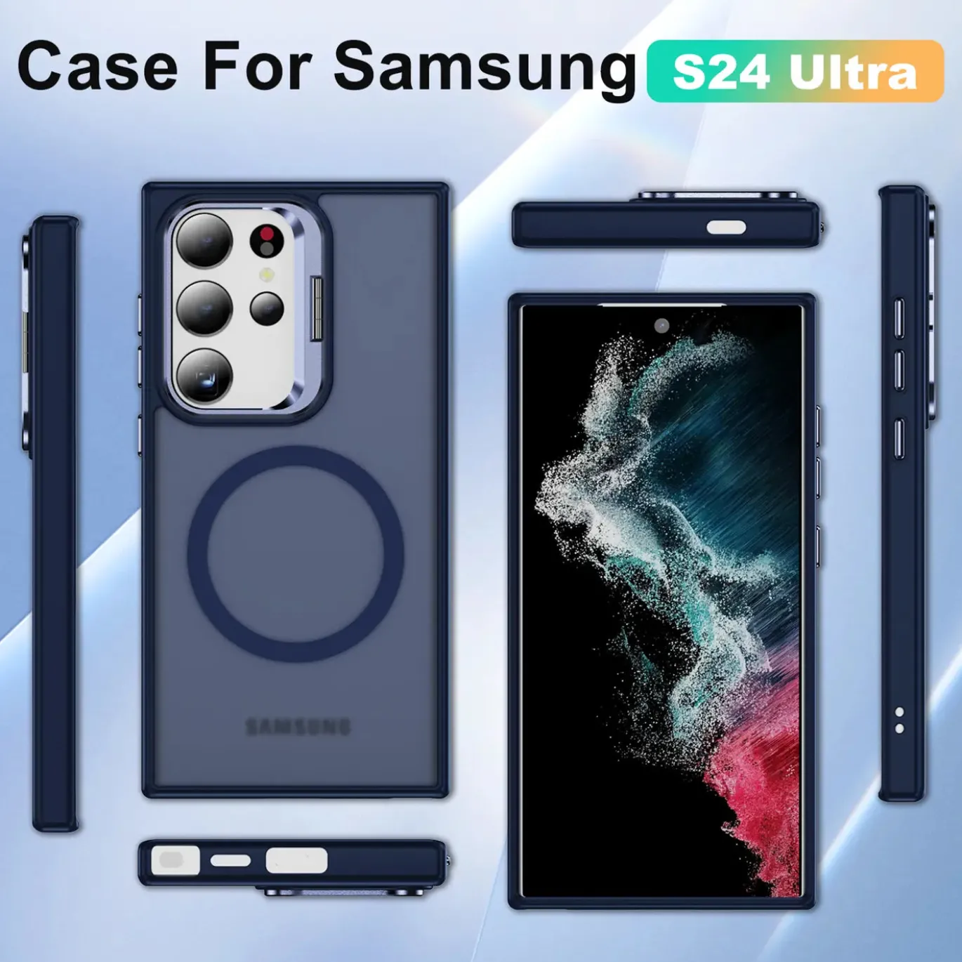 Samsung Galaxy S24 Ultra - Farbige MagSafe Hülle mit Ring