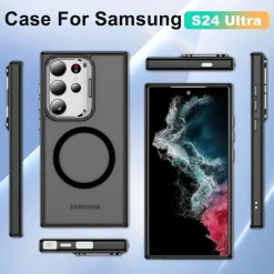 Samsung Galaxy S24 Ultra - Farbige MagSafe Hülle mit Ring
