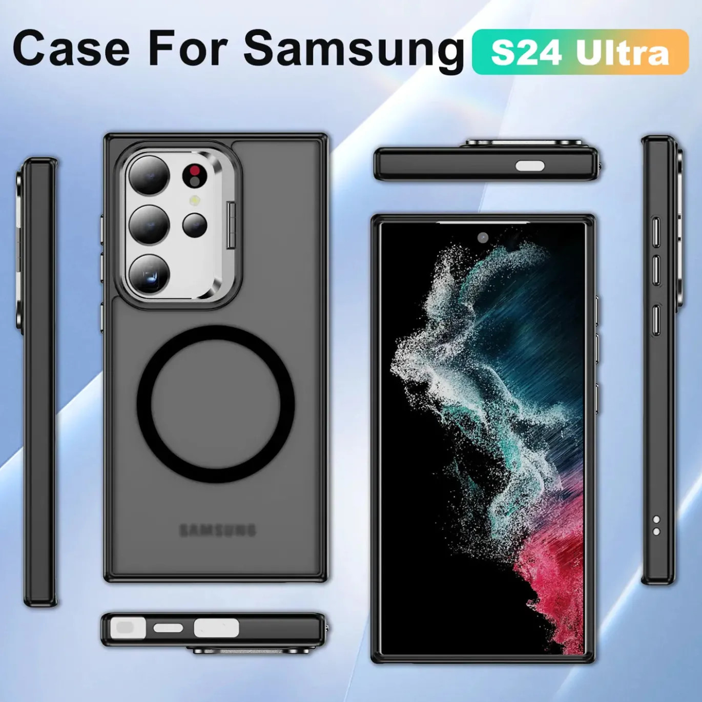 Samsung Galaxy S24 Ultra - Farbige MagSafe Hülle mit Ring