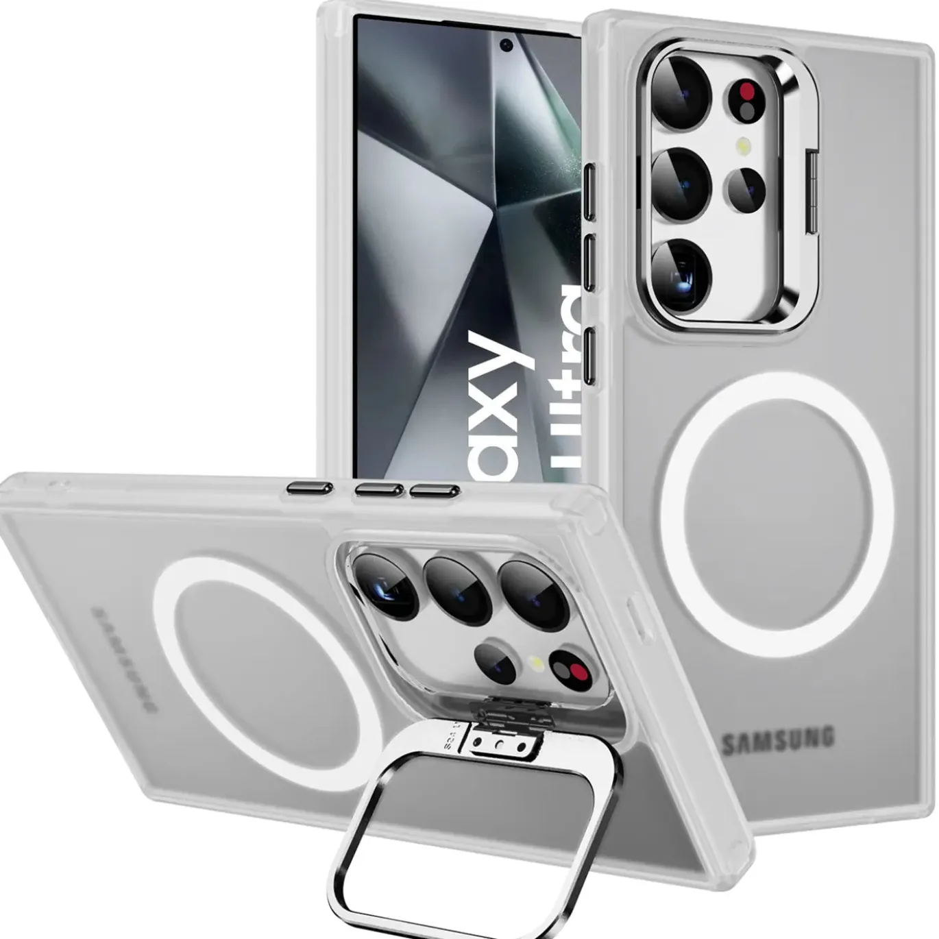 Samsung Galaxy S24 Ultra - Farbige MagSafe Hülle mit Ring