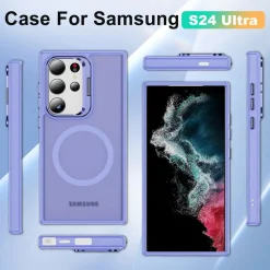 Samsung Galaxy S24 Ultra - Farbige MagSafe Hülle mit Ring