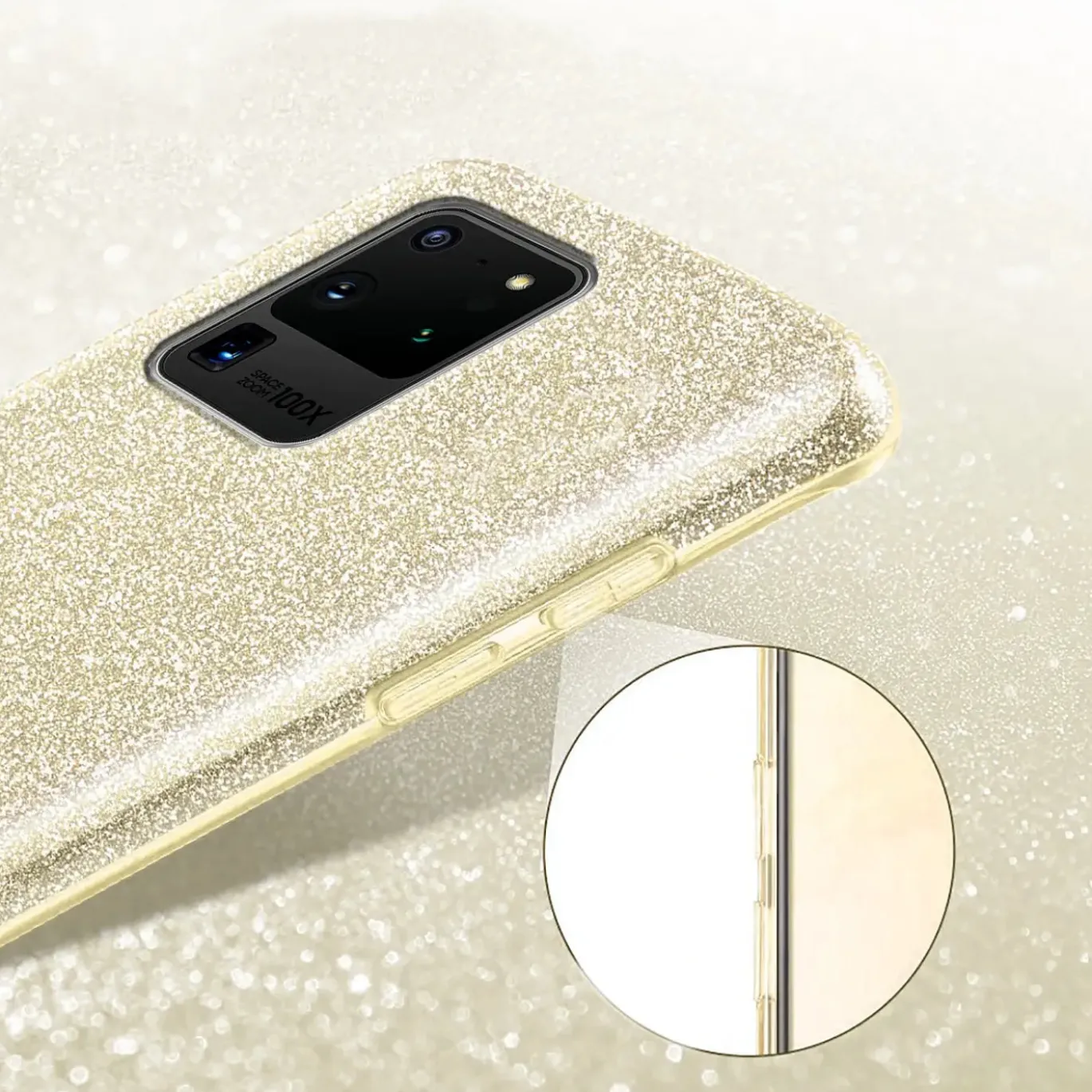 Samsung Galaxy S20 Ultra - Glitzer TPU Hülle