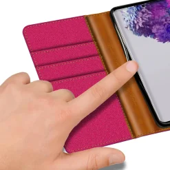 Samsung Galaxy S20 Ultra - Jeanslook Klapphülle mit Kartenfach