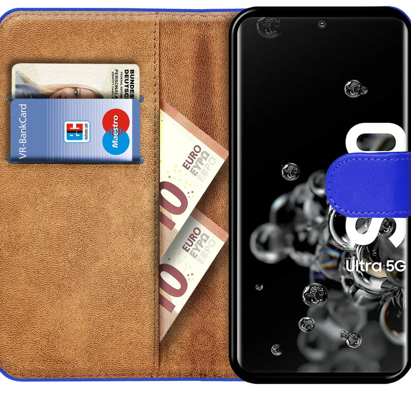 Samsung Galaxy S20 Ultra - Klapphülle mit Kartenfächern