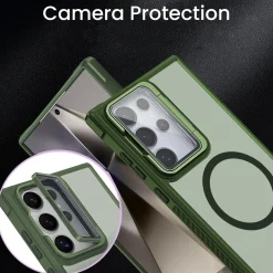 Samsung Galaxy S24 Ultra - MagSafe Hülle mit Glas & Schutzfunktion
