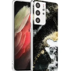 Samsung Galaxy S21 Ultra - Marmor & Sand Design Hülle