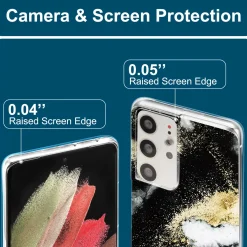 Samsung Galaxy S21 Ultra - Marmor & Sand Design Hülle