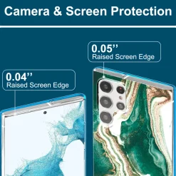 Samsung Galaxy S22 Ultra - Marmor & Sand Design Hülle