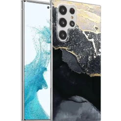 Samsung Galaxy S22 Ultra - Marmor & Sand Design Hülle
