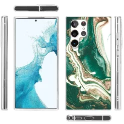 Samsung Galaxy S22 Ultra - Marmor & Sand Design Hülle