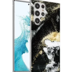 Samsung Galaxy S22 Ultra - Marmor & Sand Design Hülle