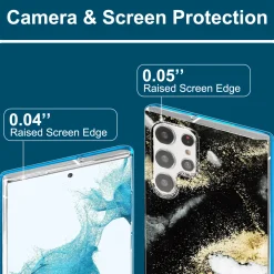Samsung Galaxy S22 Ultra - Marmor & Sand Design Hülle