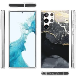 Samsung Galaxy S22 Ultra - Marmor & Sand Design Hülle