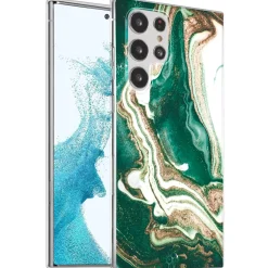 Samsung Galaxy S22 Ultra - Marmor & Sand Design Hülle