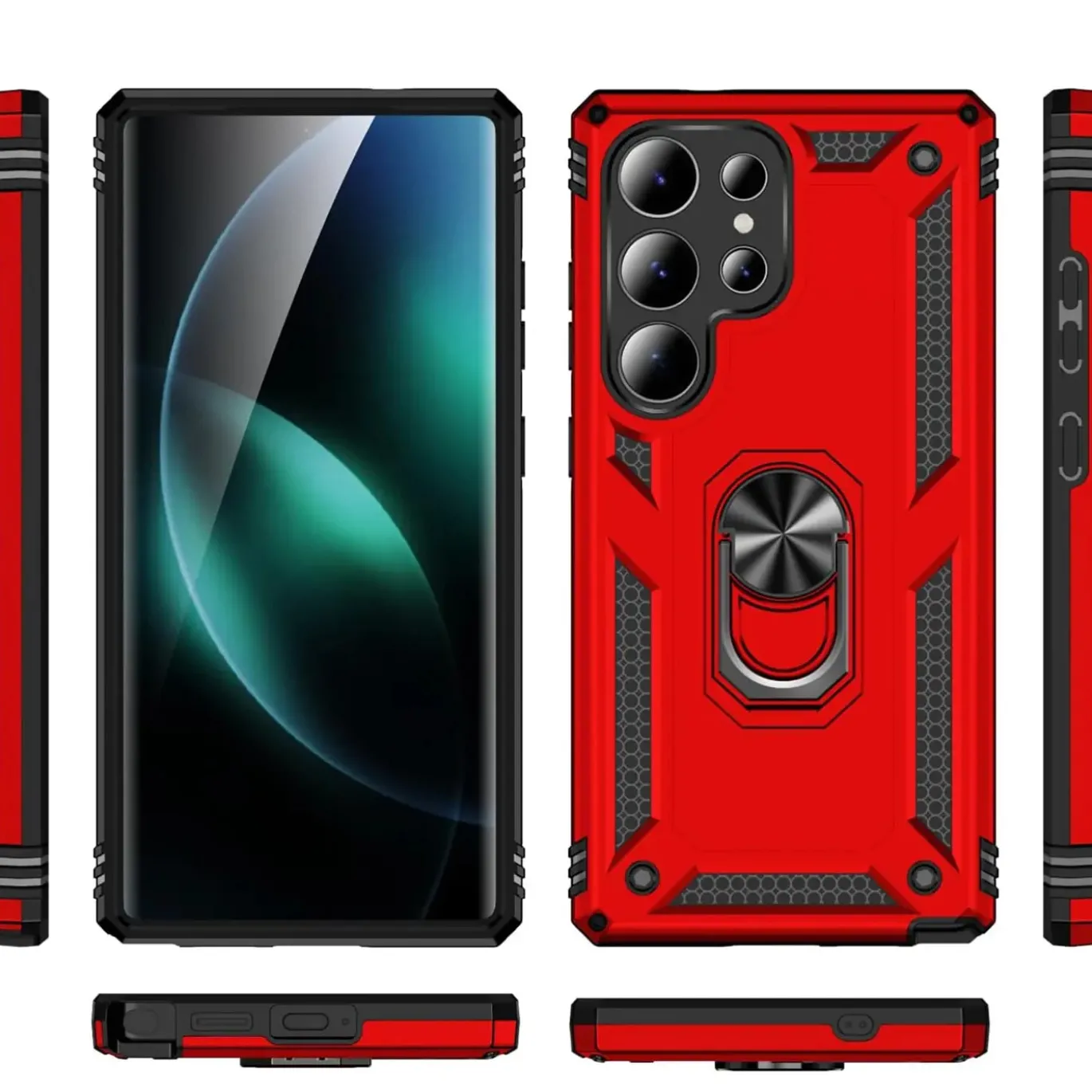 Samsung Galaxy S25 Ultra - Outdoor Hardcase mit Ringhalter