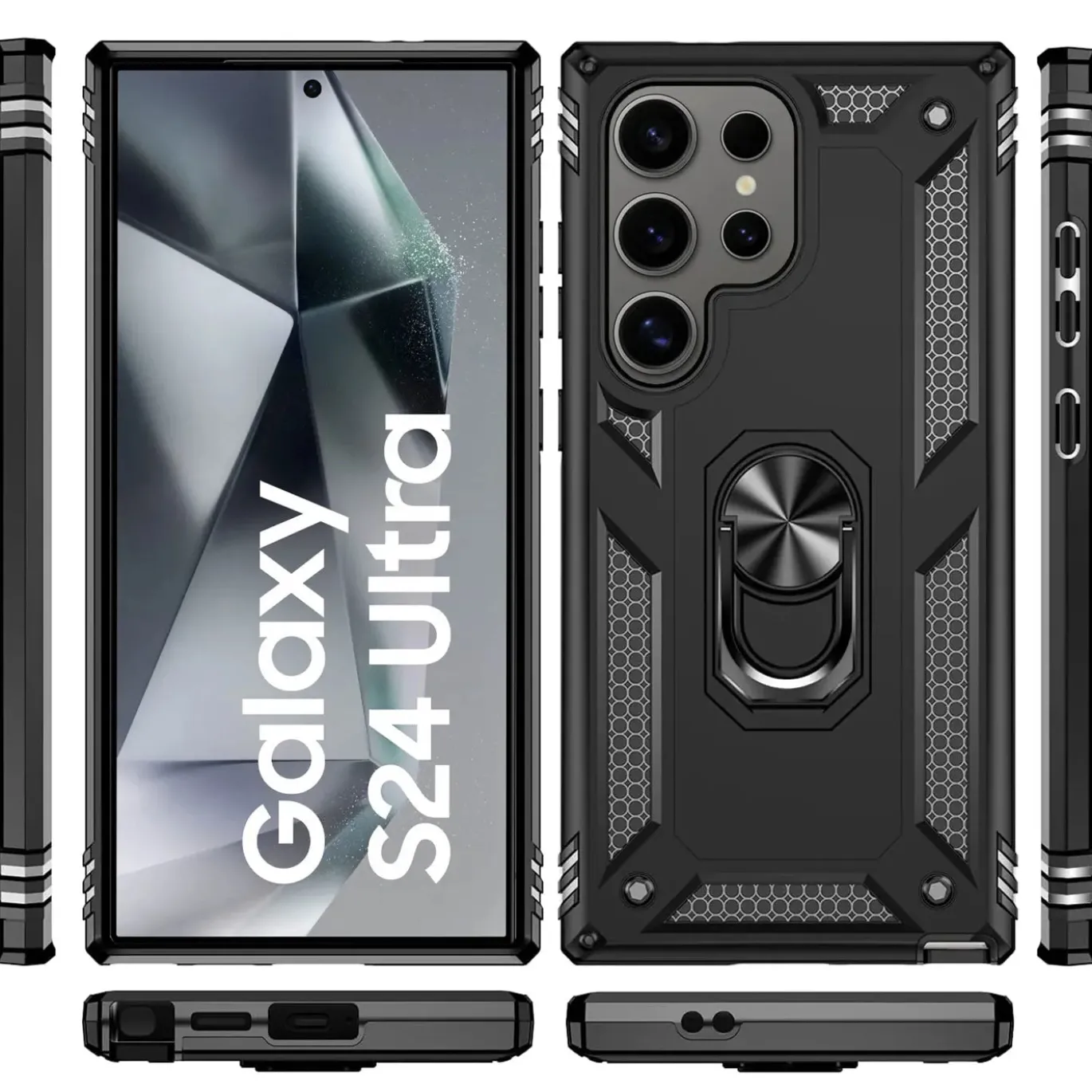 Samsung Galaxy S24 Ultra - Outdoor Hardcase mit Ringhalter