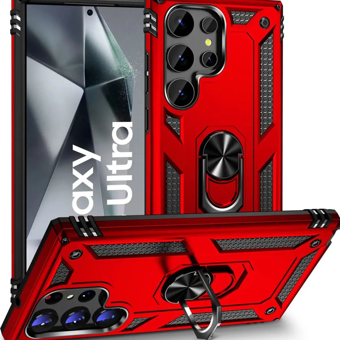 Samsung Galaxy S24 Ultra - Outdoor Hardcase mit Ringhalter