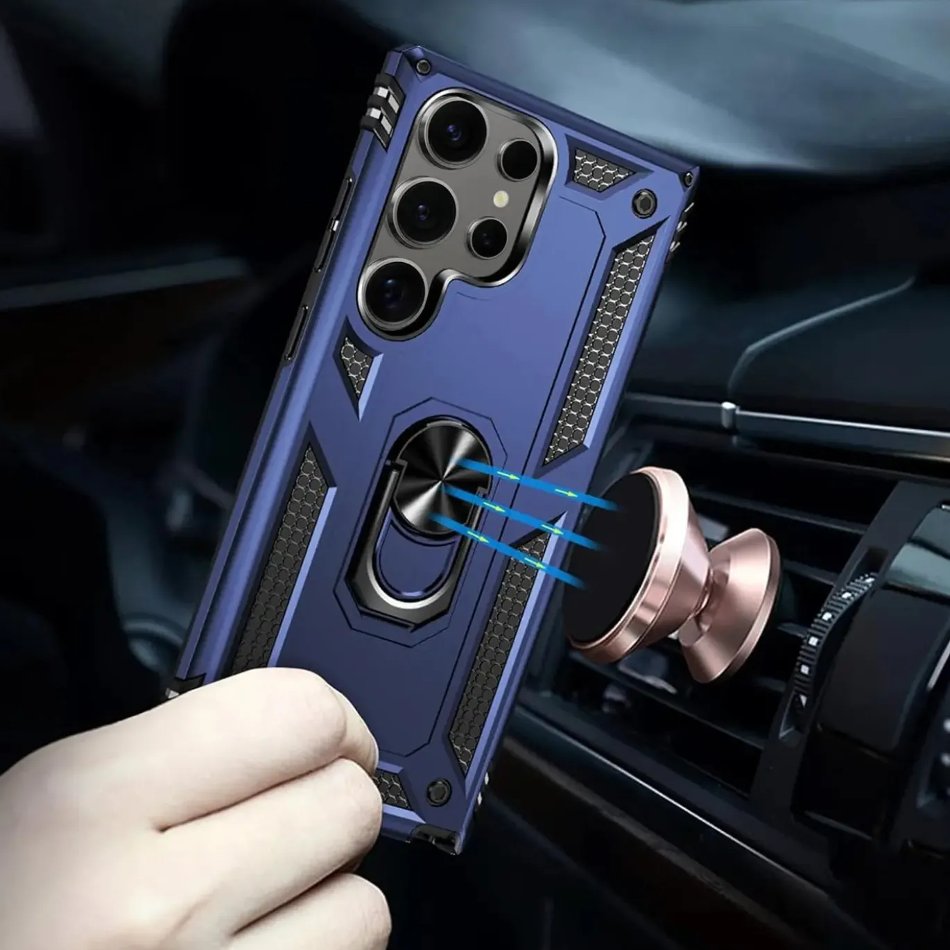 Samsung Galaxy S24 Ultra - Outdoor Hardcase mit Ringhalter