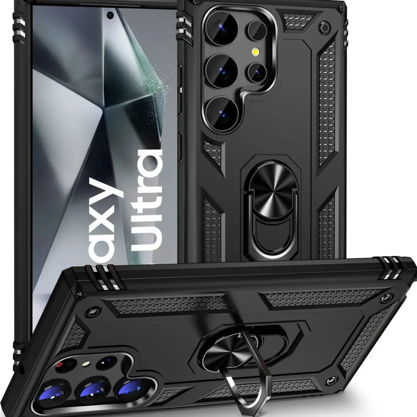 Samsung Galaxy S24 Ultra - Outdoor Hardcase mit Ringhalter
