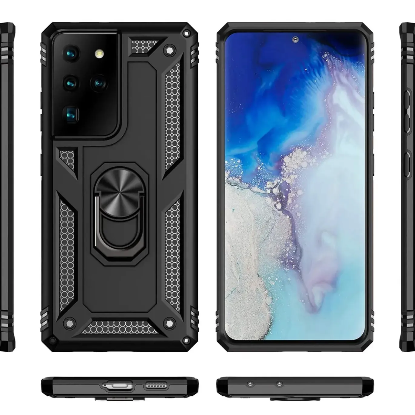 Samsung Galaxy S21 Ultra - Outdoor Hardcase mit Ringhalter