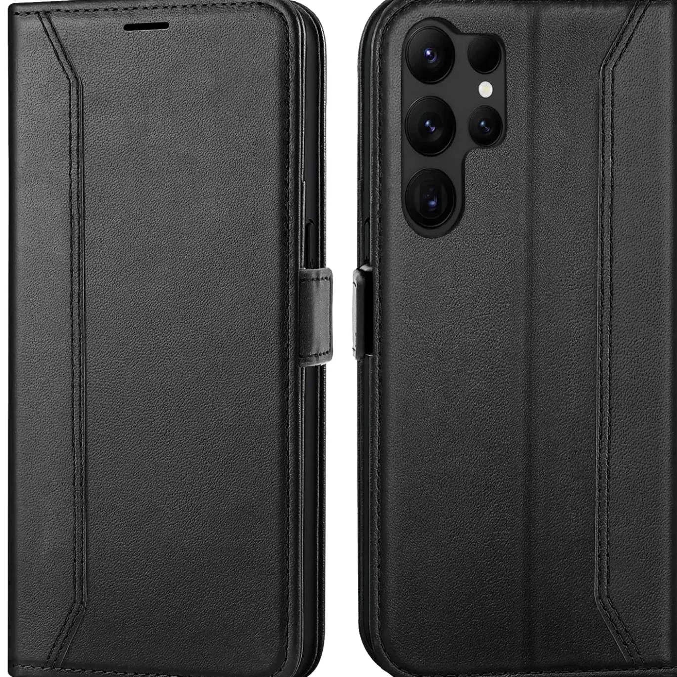 Samsung Galaxy S23 Ultra - Robuste Klapphülle mit RFID Block