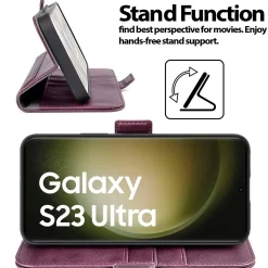 Samsung Galaxy S23 Ultra - Robuste Klapphülle mit RFID Block