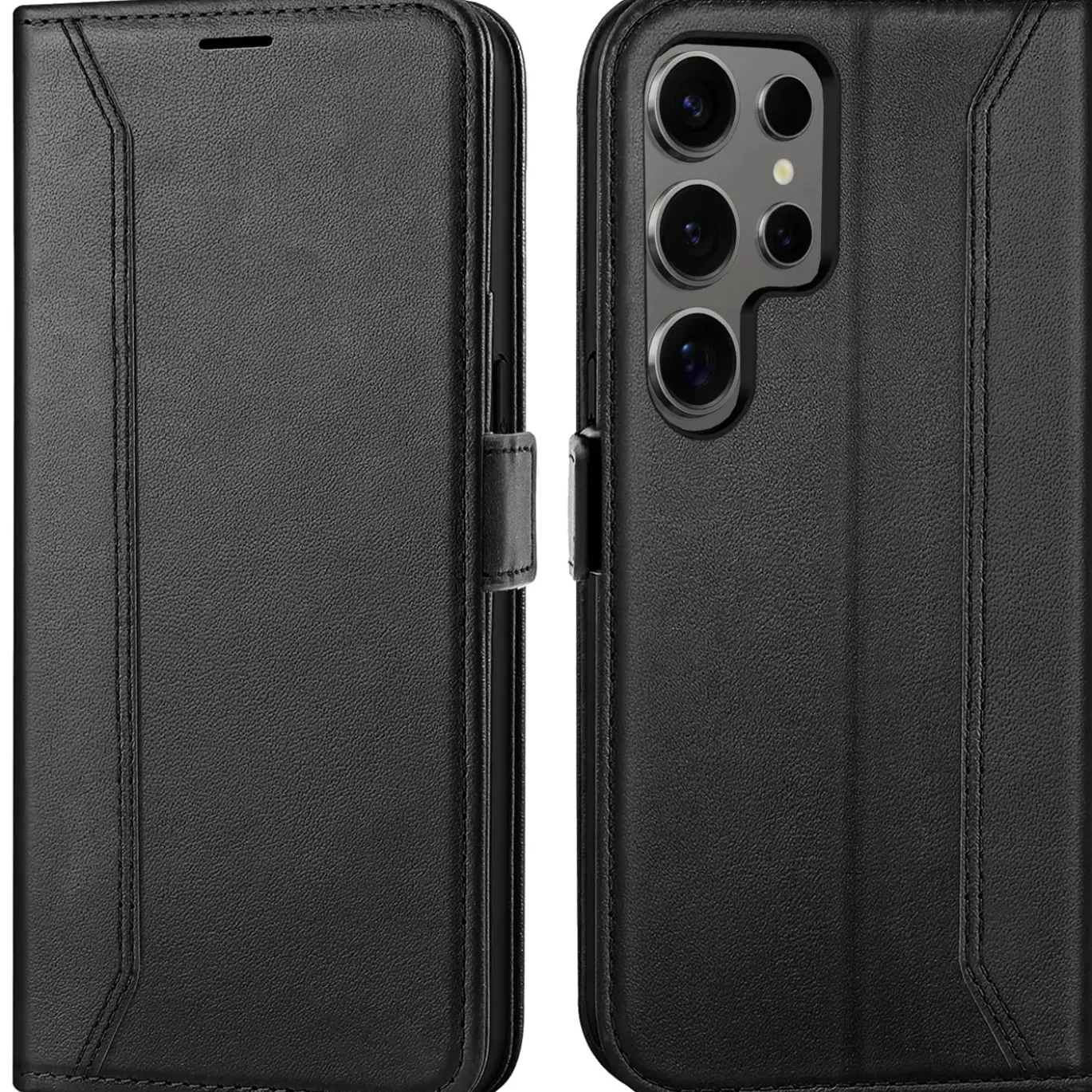 Samsung Galaxy S24 Ultra - Robuste Klapphülle mit RFID Block