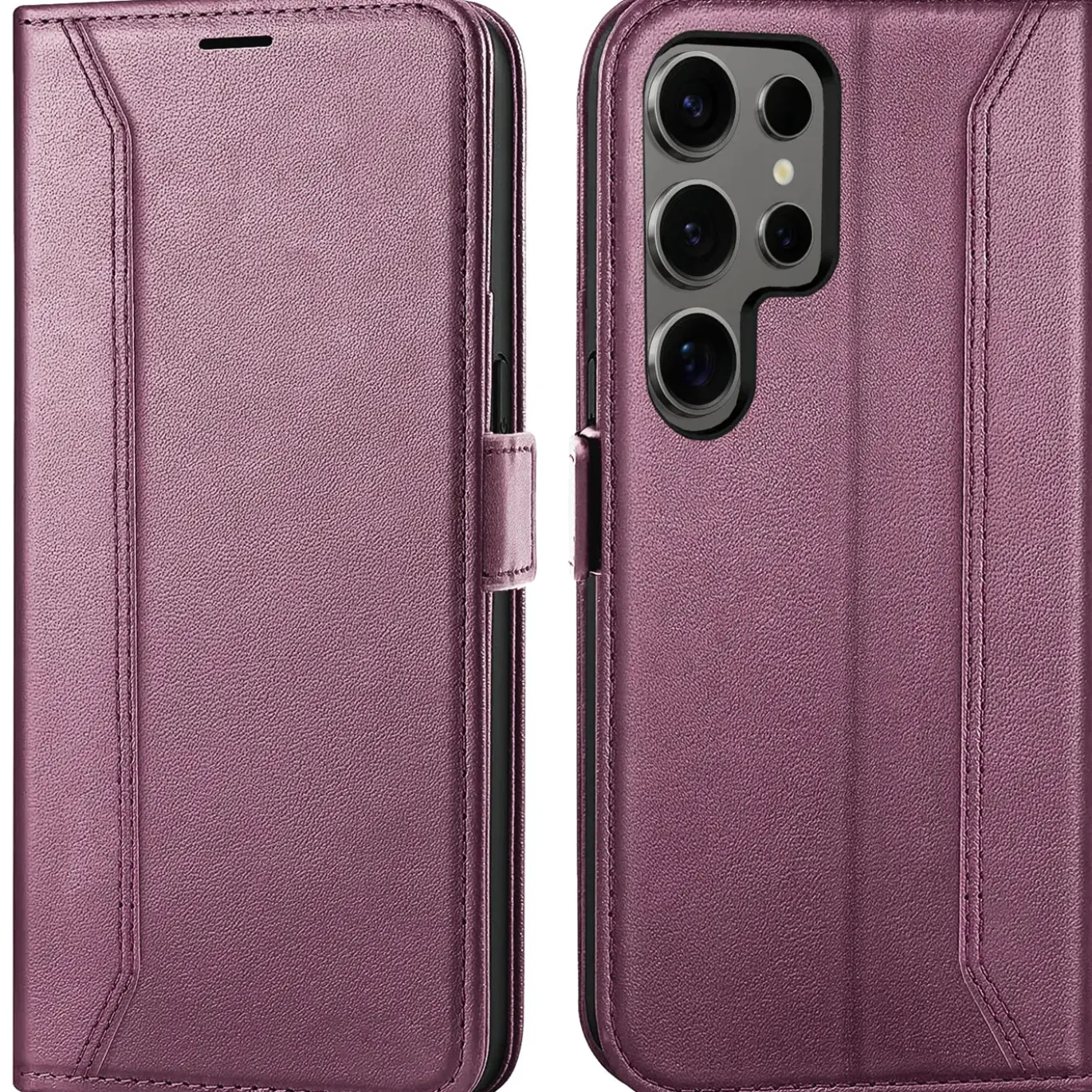 Samsung Galaxy S24 Ultra - Robuste Klapphülle mit RFID Block