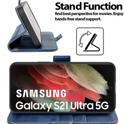 Samsung Galaxy S21 Ultra - Robuste Klapphülle mit RFID Block