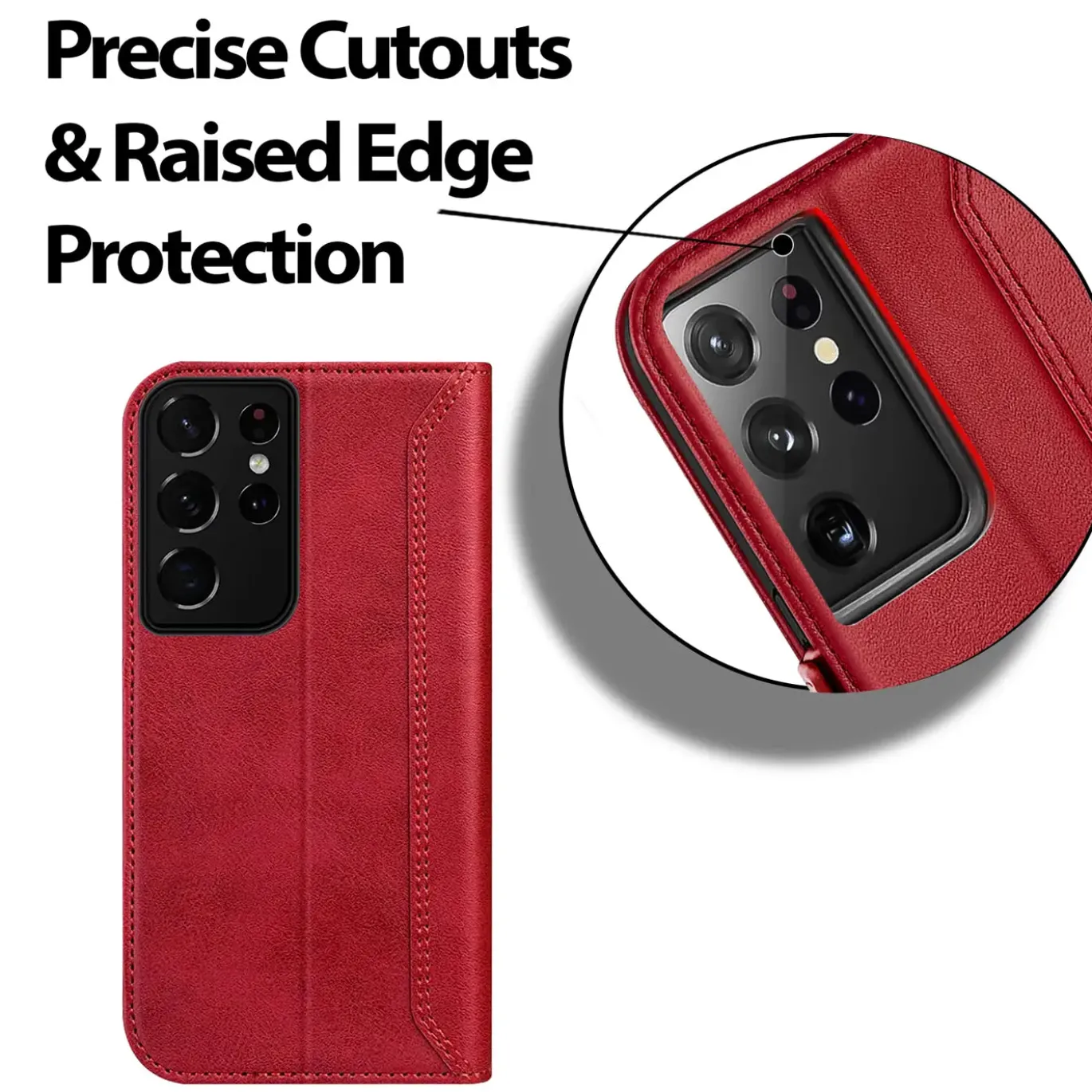 Samsung Galaxy S22 Ultra - Robuste Klapphülle mit RFID Block
