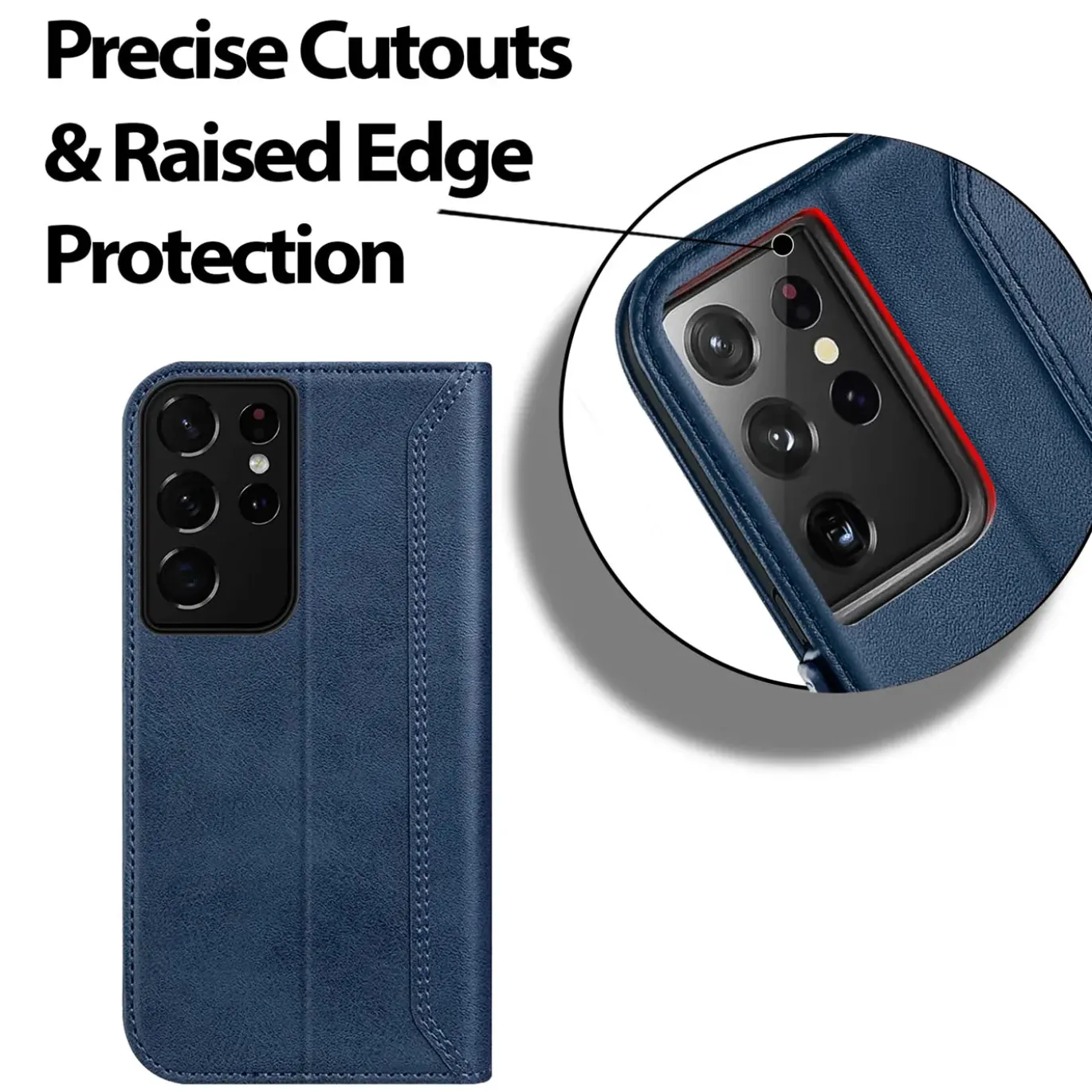 Samsung Galaxy S22 Ultra - Robuste Klapphülle mit RFID Block