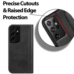 Samsung Galaxy S22 Ultra - Robuste Klapphülle mit RFID Block