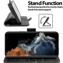 Samsung Galaxy S22 Ultra - Robuste Klapphülle mit RFID Block