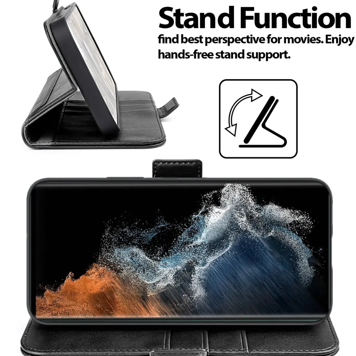 Samsung Galaxy S22 Ultra - Robuste Klapphülle mit RFID Block