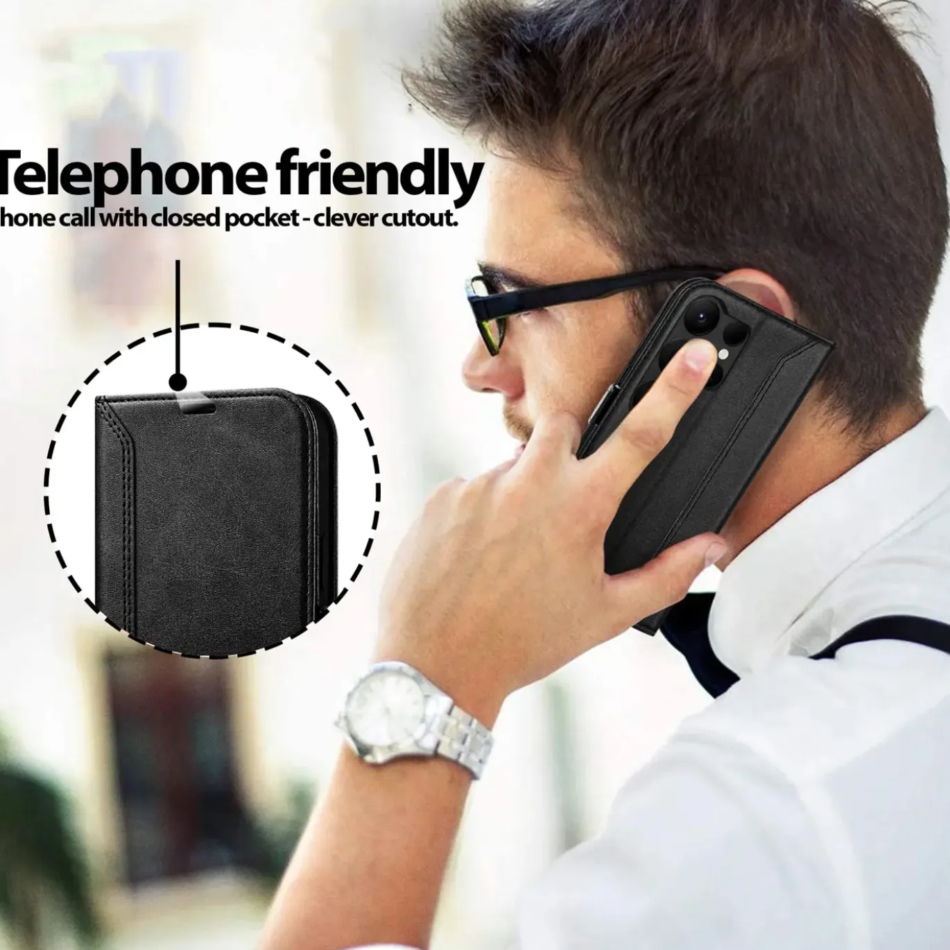 Samsung Galaxy S25 Ultra - Robuste Klapphülle mit RFID Block