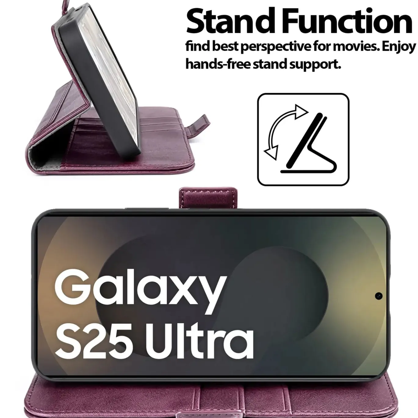 Samsung Galaxy S25 Ultra - Robuste Klapphülle mit RFID Block