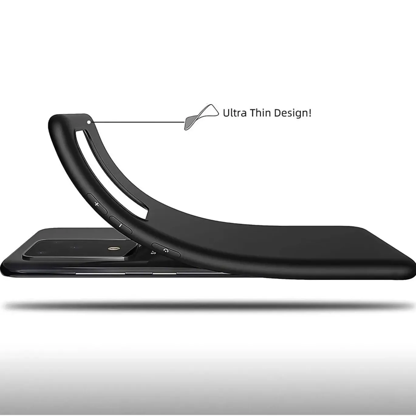 Samsung Galaxy S20 Ultra - Slim Silikon Backcover Schwarz
