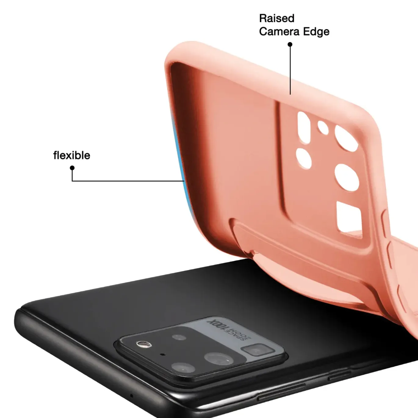 Samsung Galaxy S20 Ultra - Silikonhülle mit Kartenfach & Kameraschutz