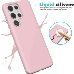 Samsung Galaxy S22 Ultra - Silikon Case mit Mikrofaser-Innenseite