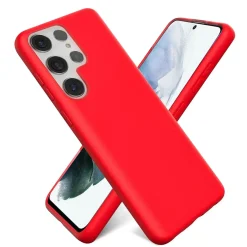 Samsung Galaxy S22 Ultra - Silikon Case mit Mikrofaser-Innenseite