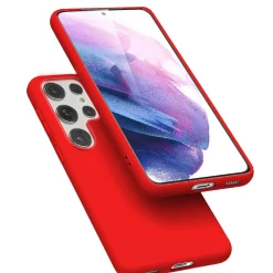 Samsung Galaxy S22 Ultra - Silikon Case mit Mikrofaser-Innenseite