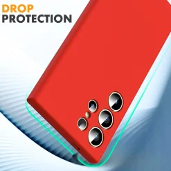 Samsung Galaxy S24 Ultra - Silikon Case mit Mikrofaser-Innenseite