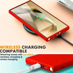 Samsung Galaxy S24 Ultra - Silikon Case mit Mikrofaser-Innenseite