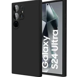 Samsung Galaxy S24 Ultra - Silikon Case mit Mikrofaser-Innenseite
